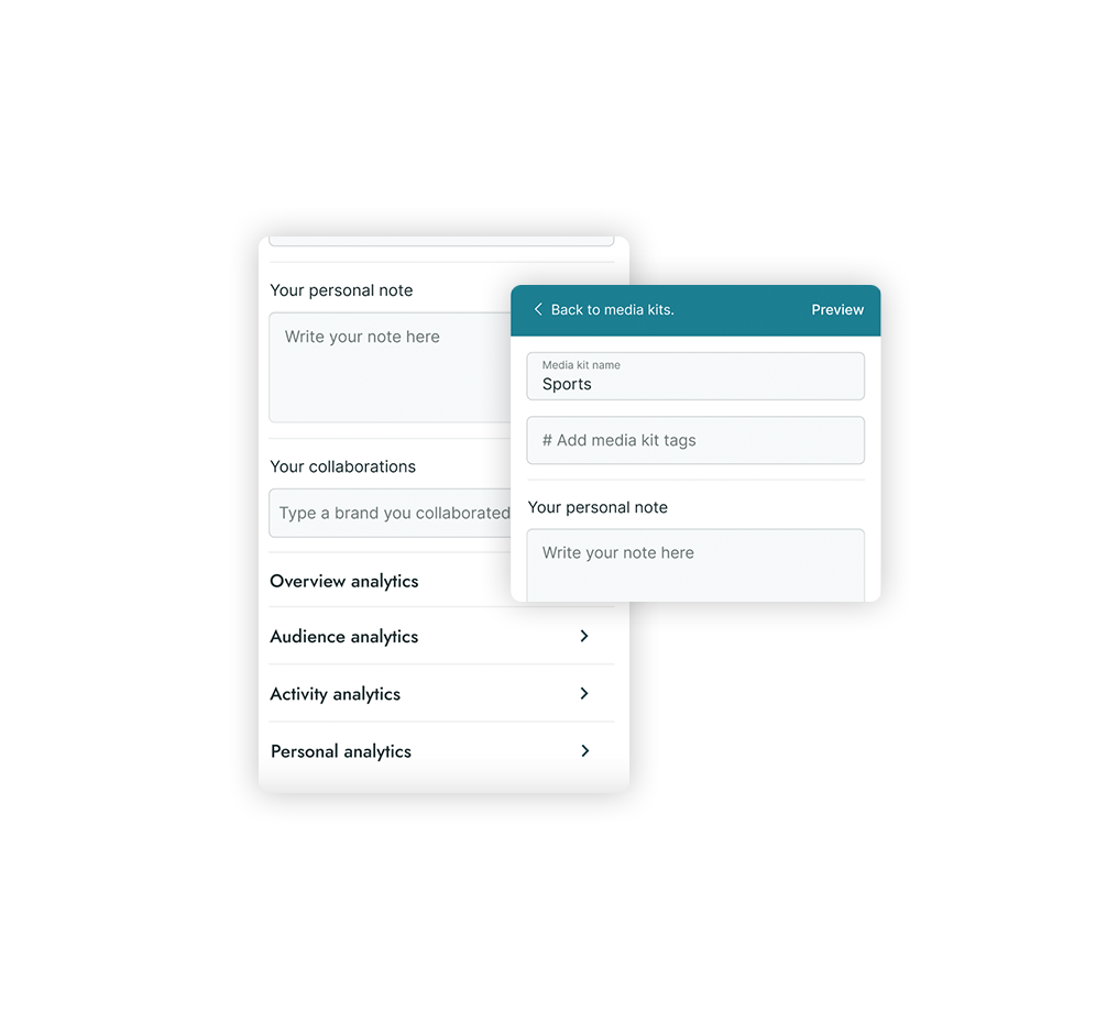 A screenshot of DeepDeets's influencer tracking tool.